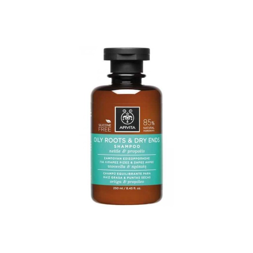 Apivita shampoo for oily roots and dry ends 250ml – 2