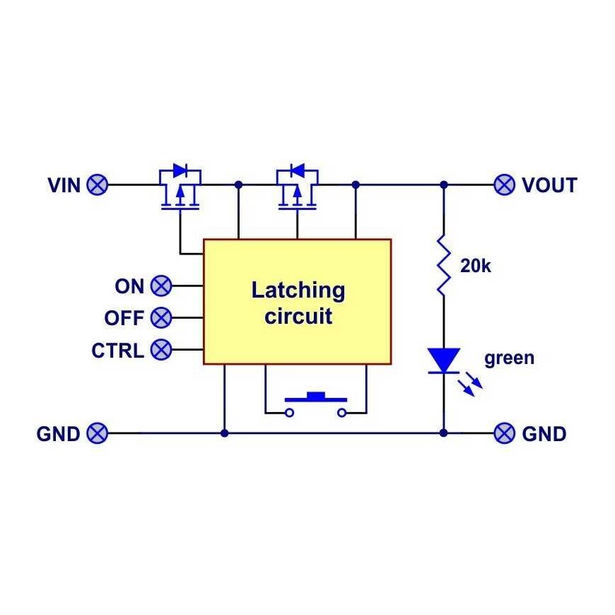 Suur lüliti Push MOSFET MP 4.5-40V/8A, tagasivoolu kaitsega, Pololu 2812 – 4