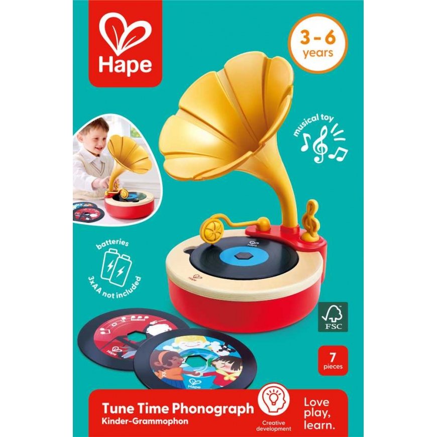 Hape Toys HAPE rotaļlietu fonogrāfs, E0641A