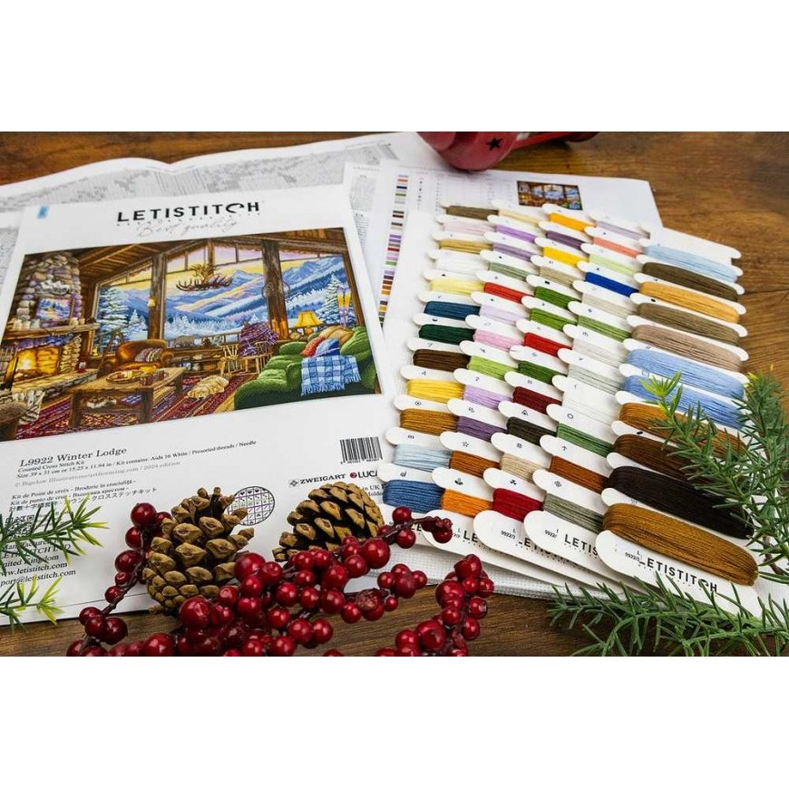 Letistitch Cross Stitch Kit "Winter House" 39x31cm SLETIL9922 – 3