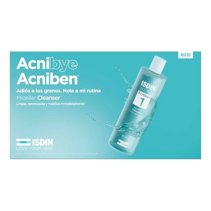 Isdin ACNIBEN micelīnais tīrīšanas līdzeklis 400 ml
