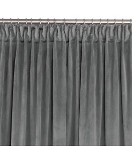 Aizkars VILA krāsa grafīta stils klasiskā pūķa lente caurspīdīga 5 cm samts 530x270 HOMEDE