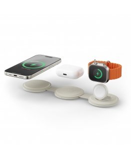 Satechi OntheGo 3-in-1 Headset, Smartphone, Smartwatch White USB Wireless charging Fast charging Indoor