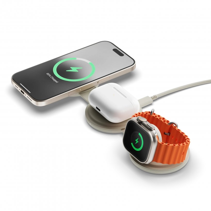 Satechi OntheGo 3-in-1 Headset, Smartphone, Smartwatch White USB Wireless charging Fast charging Ind – 5