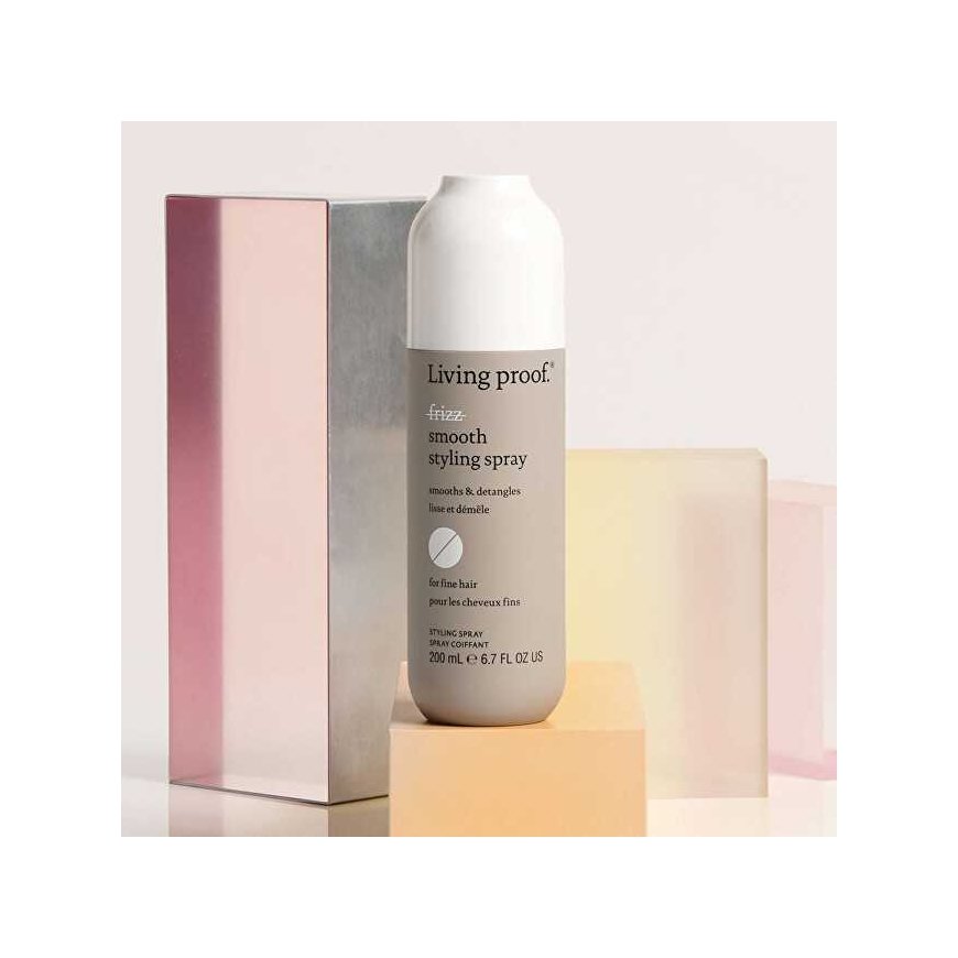 „Living Proof No Frizz Smooth Styling Spray“ – izlīdzinošs veidošanas aerosols cirtainiem matiem – 200 ml