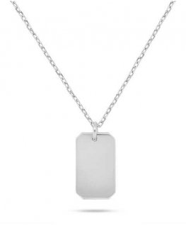 Brilio Silver Sidabrinis riipus Dog tag NCL201W (ketju, riipus)