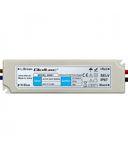 QOLTEC 50941 Impulssöötja IP67 100V-240V 36W 12V 3A