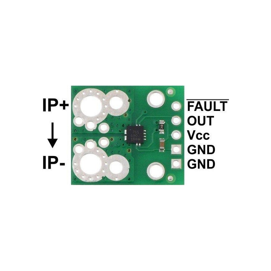 ACS711EX srovės jutiklis, nuo -15A iki 15A, Pololu 2452 – 4