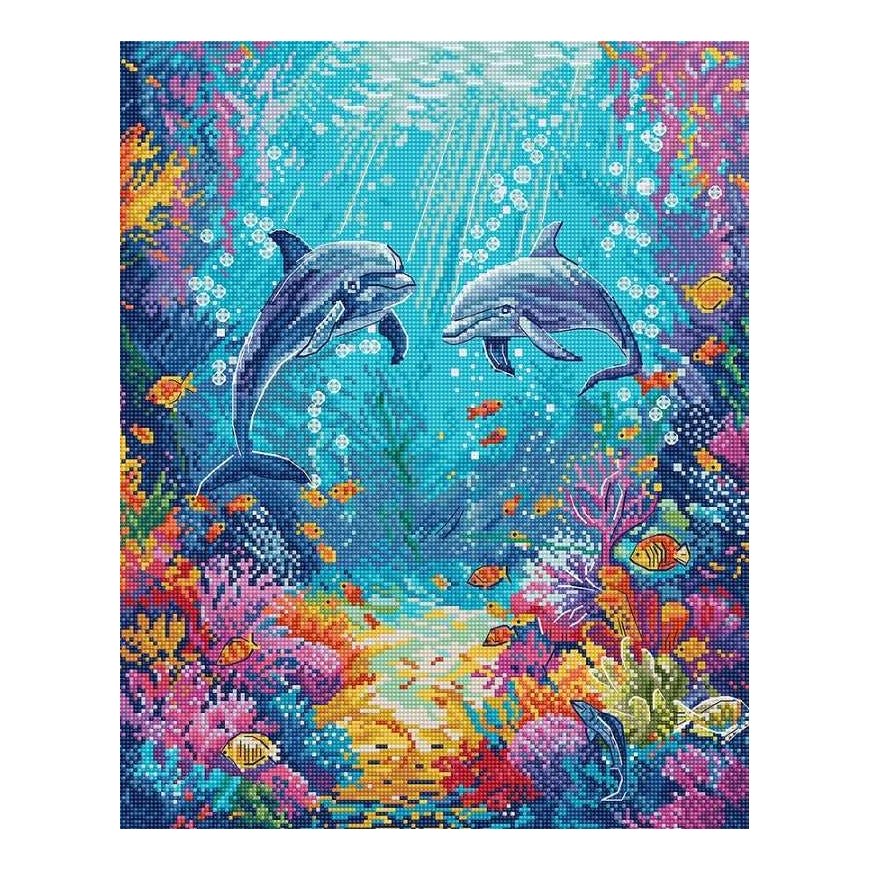 LetiStitch luca S Kryželiu -siivouminen Sea Life 26x32cm SLETIL9911 – 3