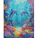 LetiStitch luca S Kryželiu -siivouminen Sea Life 26x32cm SLETIL9911 LetiStitch luca S Kryželiu -siivouminen Sea Life 26x32cm SLETIL9911