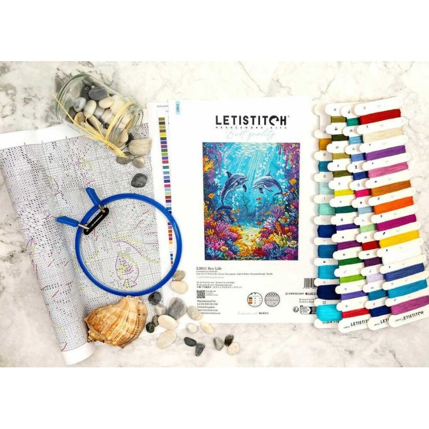 LetiStitch luca Cross Stitch Sea Life 26x32cm SLETIL9911 – 4