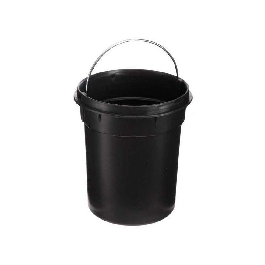 5five Simply Smart vannitoo prügikast, bambusest kaanega, pedaaliga - 3 l, metall, bambus, must, 21 x 26 cm – 4