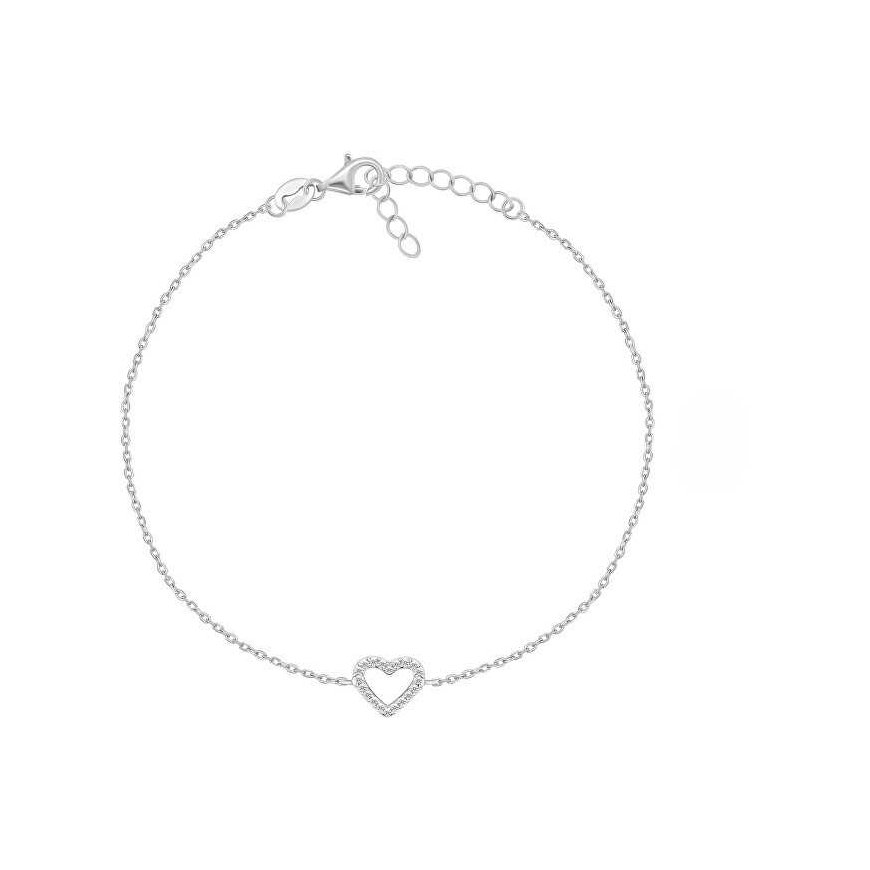 Brilio Silver Hõbedane käevõru Heart ANK112W – 2