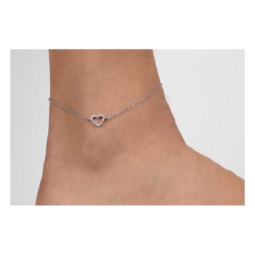 Brilio Silver Hõbedane käevõru Heart ANK112W – 3