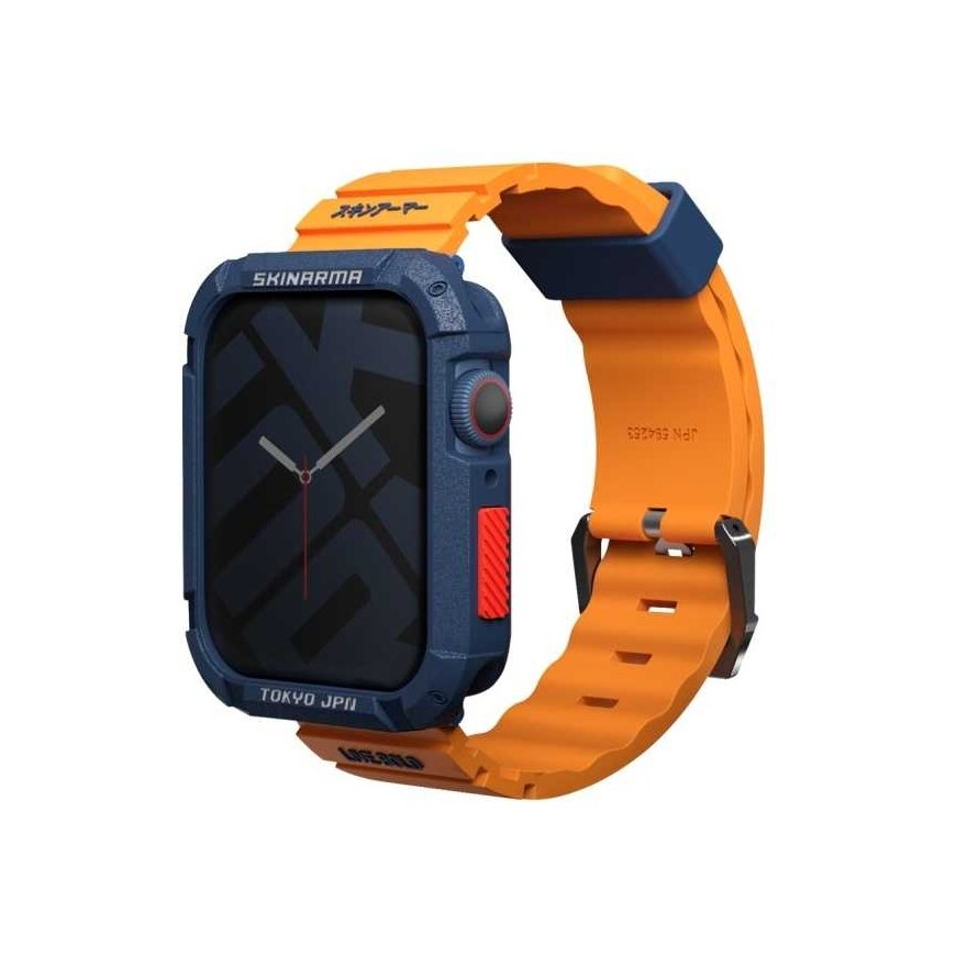 Skinarma apyrankė Shokku Apple Watch 45/44/42mm oranžinės spalvos
