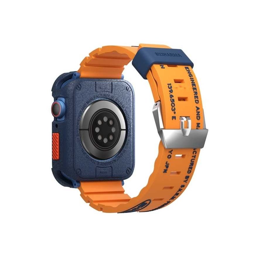Ādas apyrankes Shokku Apple Watch 45/44/42mm oranžā krāsā – 2