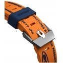 Ādas apyrankes Shokku Apple Watch 45/44/42mm oranžā krāsā Ādas apyrankes Shokku Apple Watch 45/44/42mm oranžā krāsā