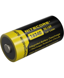 Аккумулятор Nitecore RCR123A 16340 950mAh перезаряжаемый