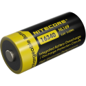 Nitecore akku RCR123A 16340 950mAh ladattava Nitecore akku RCR123A 16340 950mAh ladattava