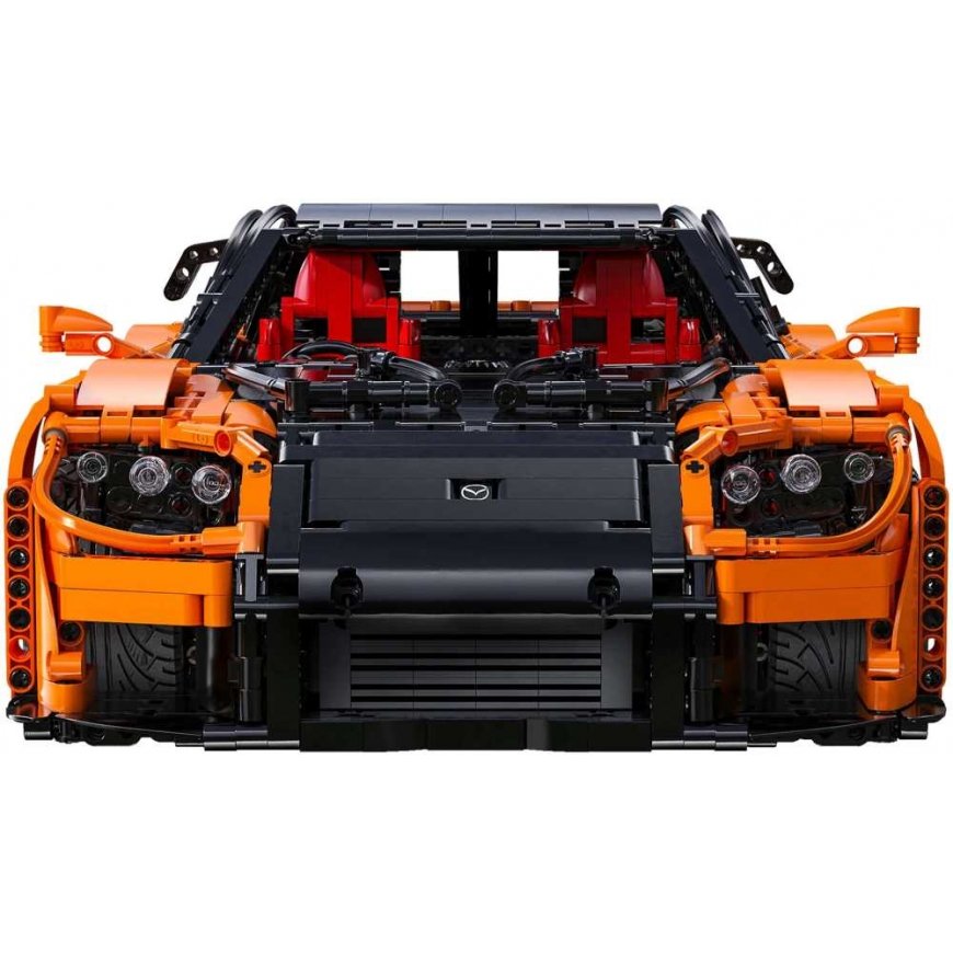 CaDA ehitusplokid Kaugjuhtimisega auto 56 cm oranž värv Mazda RX-7 3305 osad RC – 3