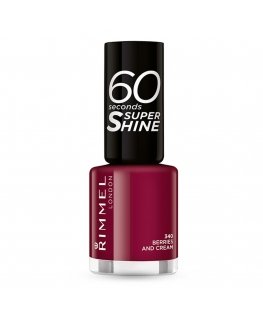 Rimmel 60 Seconds Super Shine kynsilakka 8 ml Bordeaux Kiilto