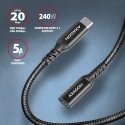 Axagon BUCM32-CF15AB USB кабель USB 3.2 Gen 2x2 1,5 m USB C Черный Axagon BUCM32-CF15AB USB кабель USB 3.2 Gen 2x2 1,5 m USB C Черный