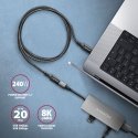 Axagon BUCM32-CF15AB USB kabelis USB 3.2 Gen 2x2 1,5 m USB C Juoda Axagon BUCM32-CF15AB USB kabelis USB 3.2 Gen 2x2 1,5 m USB C Juoda