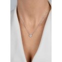 Brilio Silver Subtilus silver necklace with a sparkling heart NCL206W Brilio Silver Subtilus silver necklace with a sparkling heart NCL206W