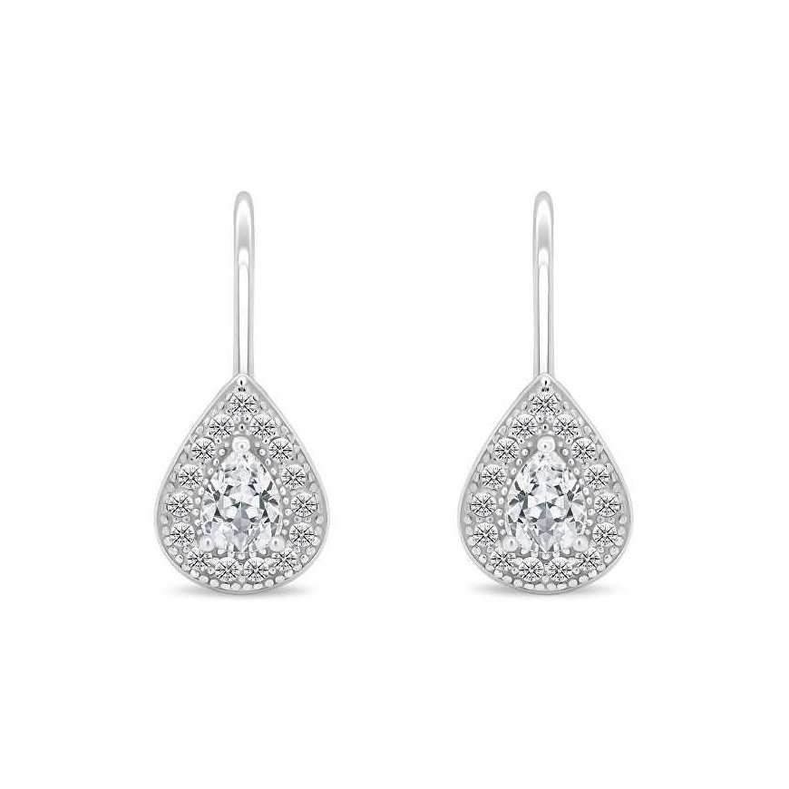Brilio Silver Brilio Silver Charming silver earrings with clear zirconia EA402W – 2