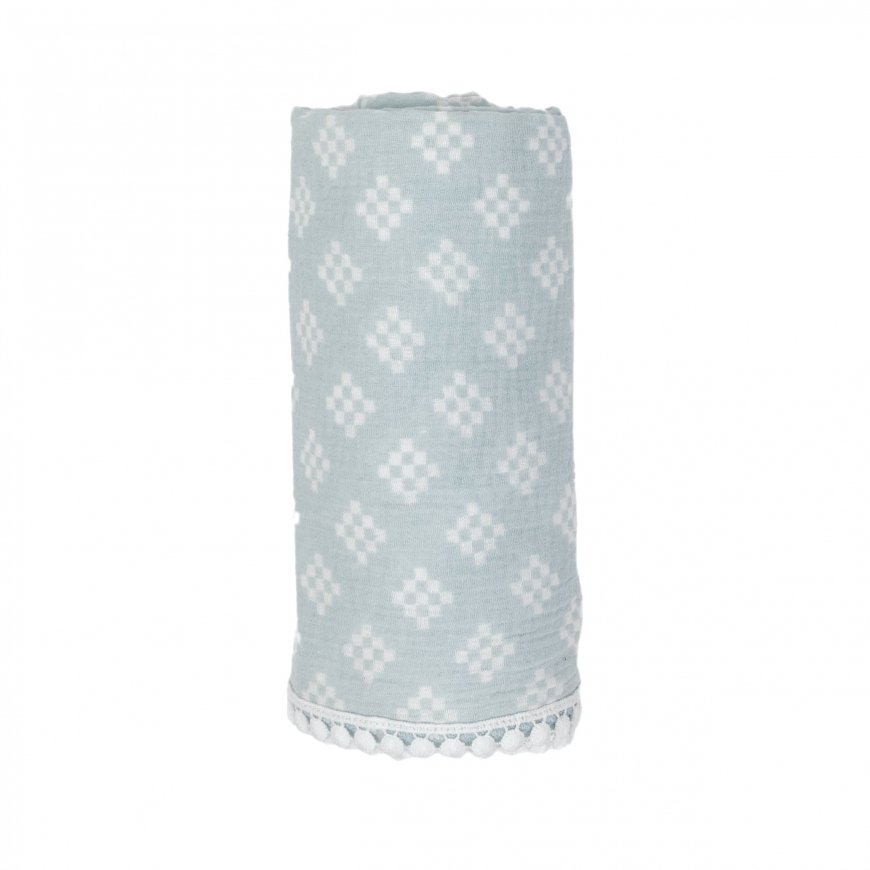 Lodger Footwear SW19.2.06.012_105 swaddle Swaddle blanket Blue – 2