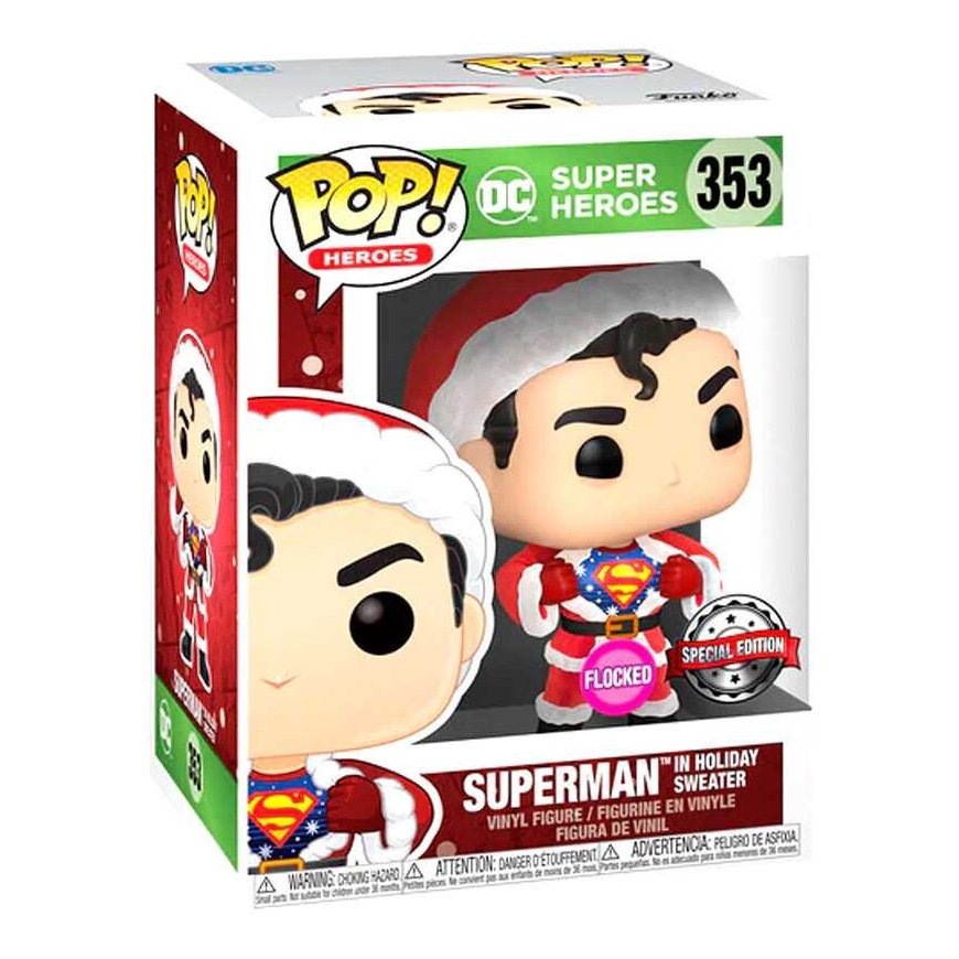 Funko Set figure POP & Tee Back DC Comics Superman Exclusive Flocked – 5