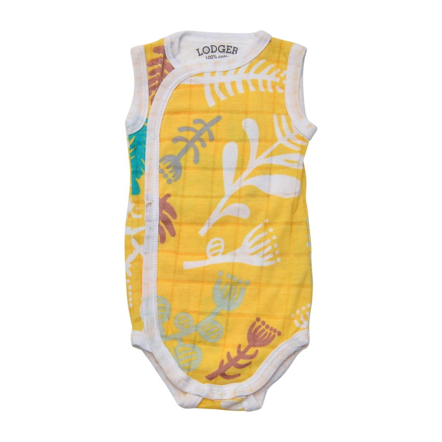 „Cocoon Lodger Romper“ botanimalinis medvilninis berankovis bodis, pavasarinis, 68 cm, RF 053_68