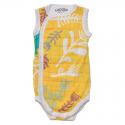 „Cocoon Lodger Romper“ eläinkuosilla varustettu puuvillainen hihaton body, kevät, 68 cm, RF 053_68 „Cocoon Lodger Romper“ eläinkuosilla varustettu puuvillainen hihaton body, kevät, 68 cm, RF 053_68