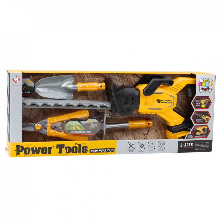 Lean Toys Sodo set for children, electric scissors, pruning shovel – 3