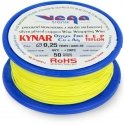 Vega Tronik Kynar silver-coated copper assembly wire - 0.25 mm / AWG 30 - yellow - 50 m Vega Tronik Kynar silver-coated copper assembly wire - 0.25 mm / AWG 30 - yellow - 50 m
