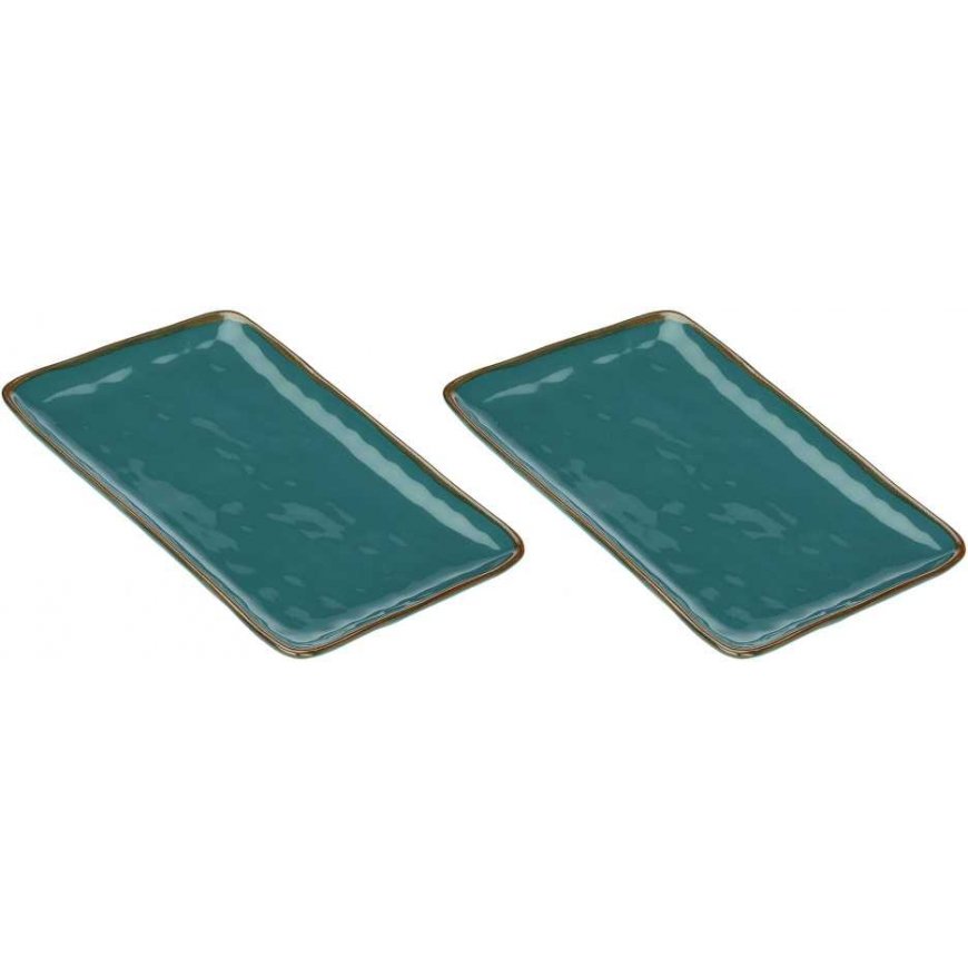 ROSE&TULIPANI КОНЦЕРТ ОТТАНИ 2 набор прямоугольных подносов 27 x 19 см