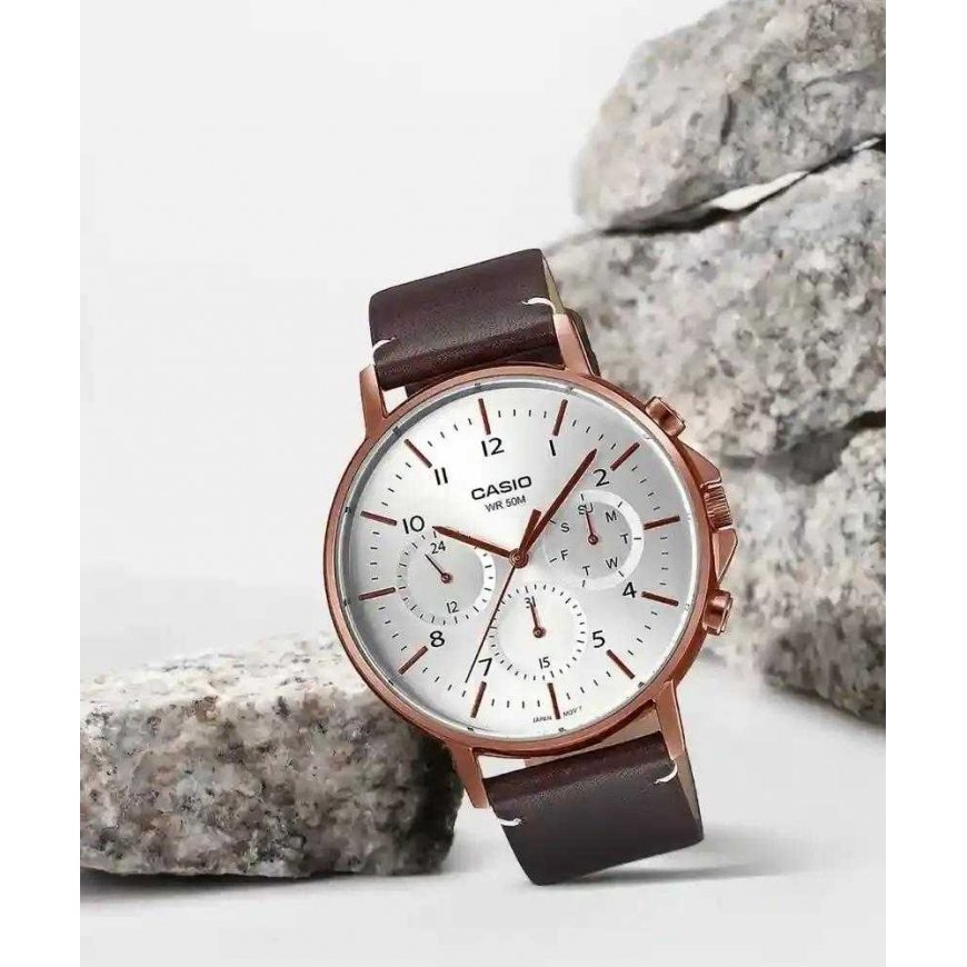 Часы CASIO MTP-E321RL-5A МУЖСКИЕ ЧАСЫ (zd190b) + КОРОБКА – 2