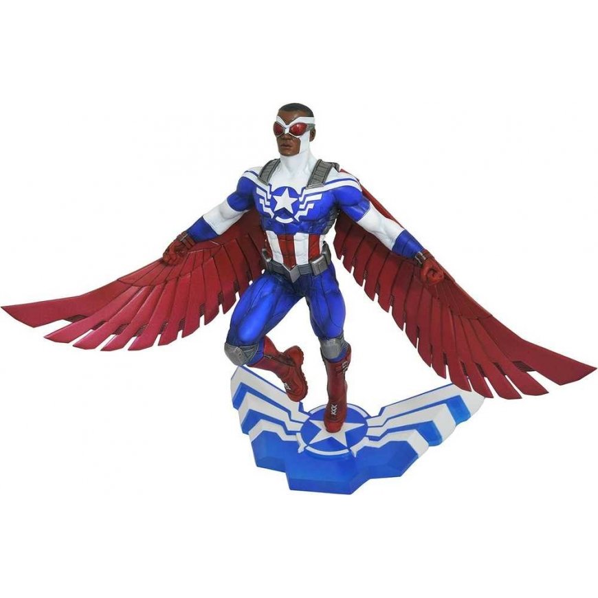 Diamond Select Toys Marvel Gallery: Kapteinis Amerika Sems Vilsons statuja | 25 cm – 2