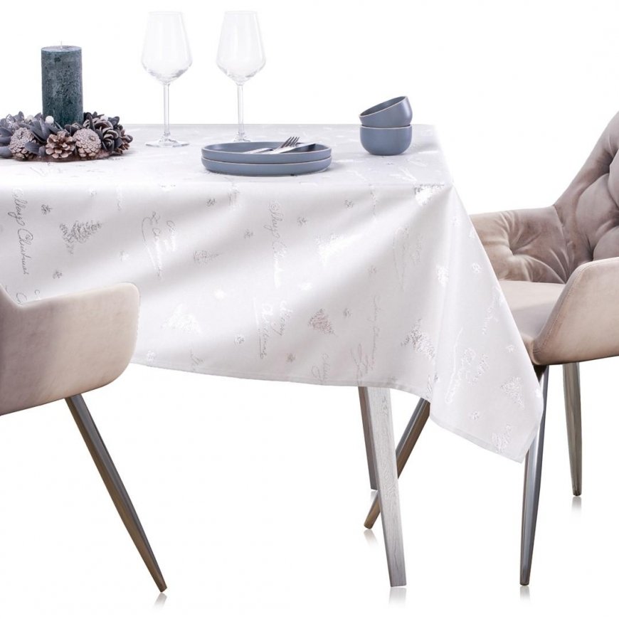 AmeliaHome TCLOTH/AH/CHRISTMASEVE/HMD/Sidabrinis/80X80 – 5