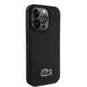 Lacoste Iconic Petit Pique Woven Logo MagSafe kate Apple iPhone 15 Pro musta värv + USB-C/USB-C kaabel