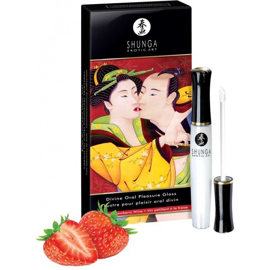 Shunga Braškinis stimulating lip gloss – 2