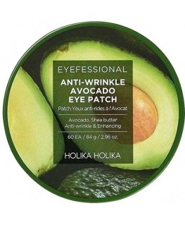«Holika Eyefessional» патчи для области вокруг глаз с авокадо, уменьшающие морщины (60 шт.) – гидрогелевые подушечки для глаз от