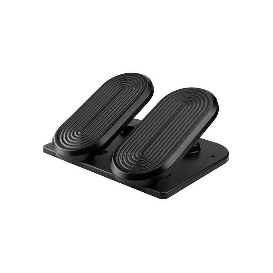Laikiklis Ergonomiška kojų bazė, fitneso steperis, juodas, plienas, 20 kg keliamoji galia, Powerton, struktūrinis paviršius – 3