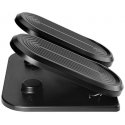 Laikiklis Ergonomiška kojų bazė, fitneso steperis, juodas, plienas, 20 kg keliamoji galia, Powerton, struktūrinis paviršius Laikiklis Ergonomiška kojų bazė, fitneso steperis, juodas, plienas, 20 kg keliamoji galia, Powerton, struktūrinis paviršius