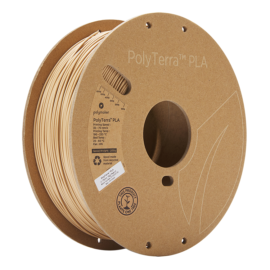 Polymaker Polimakeris PolyTerra PLA - 1kg - 1,75mm - Maapähkel