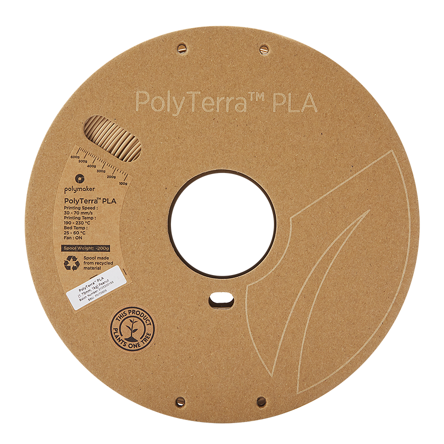 Polymaker Polimakeris PolyTerra PLA - 1kg - 1.75mm - Peanut – 3