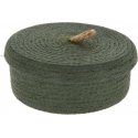 KOOPMAN Decorative storage baskets, jute lid, 3 pcs KOOPMAN Decorative storage baskets, jute lid, 3 pcs