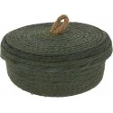 KOOPMAN Decorative storage baskets, jute lid, 3 pcs KOOPMAN Decorative storage baskets, jute lid, 3 pcs