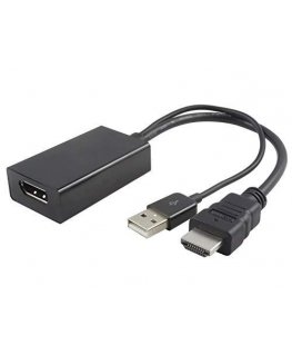 PremiumCord AV adapter is HDMI – DisplayPort + USB-A black