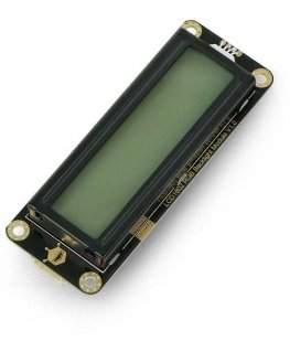 DFRobot Gravity 2x16 I2C LCD screen with RGB backlight, designed for Arduino